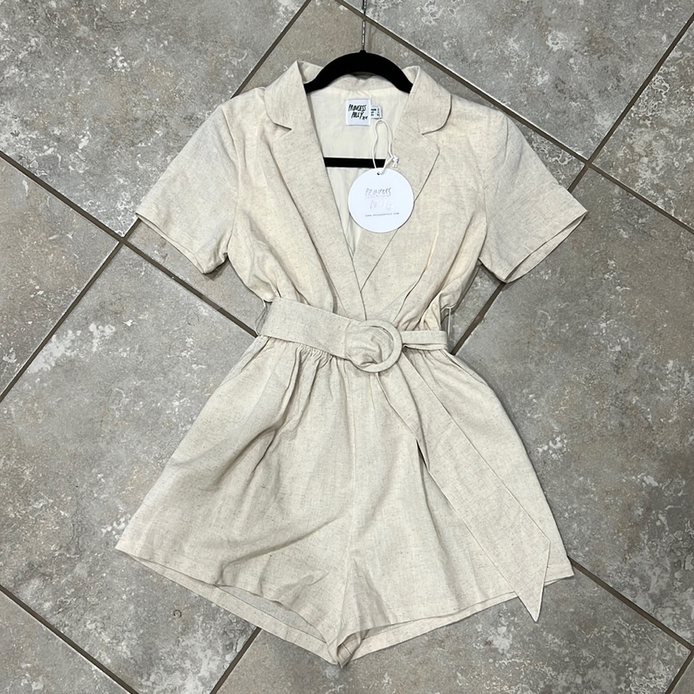 Princess Polly- Turin Romper Beige/ US size 4